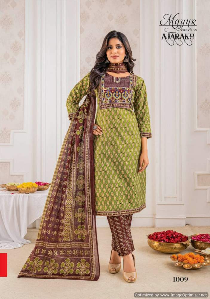 Ajarakh Vol 1 By Mayur Cotton Printed Kurti With Bottom Dupatta Wholesale Clothing Suppliers In India